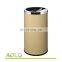 High quality galvanized sheet wood garbage rubbish handle bins recyclable trash can with lid cigarette extinguisher container