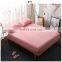 Summer 100% Cotton Bamboo Decorative Custom Bed sheet with Pillow Case Cover Pure White