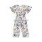 Girl Bell Sleeve Jumper Bodycon Jumpsuit Baby Romper Floral