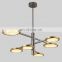 Zhongshan New Design fancy crystal gold brass modern led decorative chandelier ceiling light for bedroom