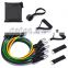 Latex 11pcs Resistance Bands Exercise Bands Resistance Tube Set for Fitness Sports in Home