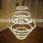 Big Chandelier pendant light crystal pendant light modern simple villa living room warm engineering lamps for hotel lobby