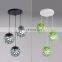 ball led suspend Lamp Lighting Colorful Cage Shade Hanging Lamp Vintage Pendant Light
