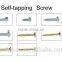Zinc plated self-tapping screws