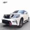 High quality pp material body kit for patrol Y62 front bumper rear bumper side skirts wider fender and rear spoiler