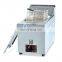Table top Stainless steel 6 liters gas chip deep fryer with double baskets