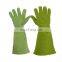 HANDLANDY Natural Green cowhide Wholesale Safety cow Leather Working Garden Glove