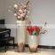 Mediterranean European Style White Luxurious Ceramic Floor Large Vase For Decor