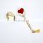 New Long Handle Cleaning Dust Brush with Heart Design Nylon Hair Dust Nail Art Brush