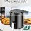 3.2L 1200W Small Oven Oilless Cooker Kitchen Appliances Air Fryer With Digital Touchscreen