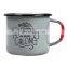 cheap camping vintage promotion custom sublimation enamel cup