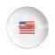 Cheap price lfgb certificated decorative metal enamel camping plate for promotion