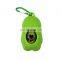 wholesale flashlight drawstring leather rubber fabric printed biodegradable custom private pet dog poop bag dispenser