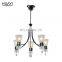 HUAYI Good Price Simple Style Retro Indoor Decoration Iron Glass E12 Pendant Ceiling Light
