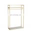 New Arrival Floor type double garment display rack for clothes