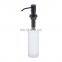 China Factory Modern Hanging Kitchen Hand Sanitizer Manual Soap Sink Liquid Dispenser Stainless Black With Soap Dispenser Pump