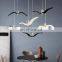 2022 Modern Hotel Indoor Mall Use Pendant Light Commercial Kitchen Hanging Light Bird Shaped Chandeliers