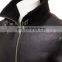 Men Black Sheepskin Bomber Jacket