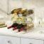 Amazon hot Kitchen Pantry Refrigerator Storage Bins Free Stand Stackable Plastic Wine Water Bottle Storage Holder Display Rack