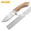DIY gift fixed blade knife carries outdoor wooden non-slip handle straight knife