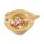 Eco-friendly Wood Bamboo Baby Bowl Plate Custom Stay Put Suction Baby Feeding Bowl With Suction Base