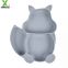100 % Food Grade Non-slip Silicone Baby Suction Feeding squirrel shape Bowl for infant