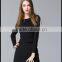 Fashion design handmade pullover collar knit wool sweater for young ladies