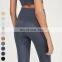 No Embarrassment line Yoga Pants Gym Fitness Leggings High Waist Butt Lift Sports Pants Women Yoga Leggings With Back Pocket