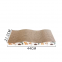MeowLove Hot sales scratcher cat play toy corrugated cardboard cat scratcher cat cardboard