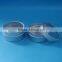 Hot sale empty aluminum cosmetic container face cream jar / aluminum cosmetic jar gel containers with clear lid