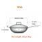 Luxurious Premium Tri-Ply Stainless Steel Wok with Stainless Steel Lid, Multi-Purpose, Versatile Fry Pan for Gas & Induction Cooking, Healthy Cooking, High Quality Cast Steel Handle, Perfect for Home Kitchens, Versatile Kitchen Cookware
