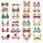 12-Pack Christmas Glitter Party Glasses Frames for Holiday Decor and Christmas Party Favors
