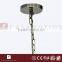 CASAMOTION Vintage Industrial Clear Brass Glass Pendant Light Ceiling Lamp