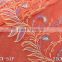 SGS Factory fashion red net cloth 27cm nylon embroidery Lace fabric