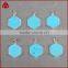 Silver Pendant Turquoise Disc Matching Gold Plated Plain Silver Pendant