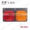 square rear combination lamp led lights for truck