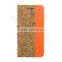 Stylish Natural Real Wood Flip Leather Case For IPhone6/6S
