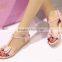 Multifunctional flat sandals for girls women sandals 2015 flat high quality for wholesales XT-DA0749