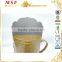 New products present mould stainless steel tea bucket for temples with golden plating MSF-5728