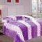 100% polyester embossed flannel with sherpa 3pcs sets for bed