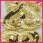 Sew on dress fashion gold sequin appliques wholesale WRAB-002