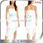 new trendy glamorous women dress chiffon layered Hi-Lo sexy strapless ribbion waistband above knee prom dresses