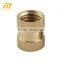 CNC machined knurled brass round screw nut