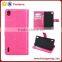  china supplier smart phone leather flip case for huawei p7 luxury