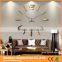 fashion design large DIY hand made wall clocks for home decor