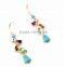 New Styles handmade Elegant Multicolor crystal Water Drop Earrings/