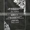 High Transparent custom acrylic wedding invitation card