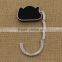 Custom high quality low price bag shape purse hanger/ foldable purse hook with Logo