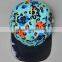 Colorful 5panel Leopard Print Leather Brim Camper Hats