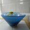 Unique alabaster colored glass salad bowl
